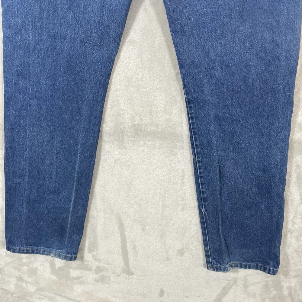 Vtg Wrangler 13MWZ Jeans Mens 36x36 (fit 34x34) Whisker Fade Distressed Mud Wash